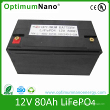 LiFePO4 12V 80ah Elektrische Bootsbatterie